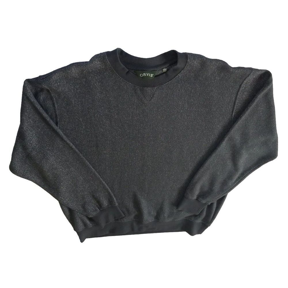 Orvis Men's XL Sweater Performance Traditional Fit Pullover Long Sleeve Metallic